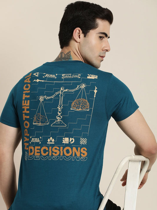 Difference of Opinion Blue Graphic Regular T-Shirt